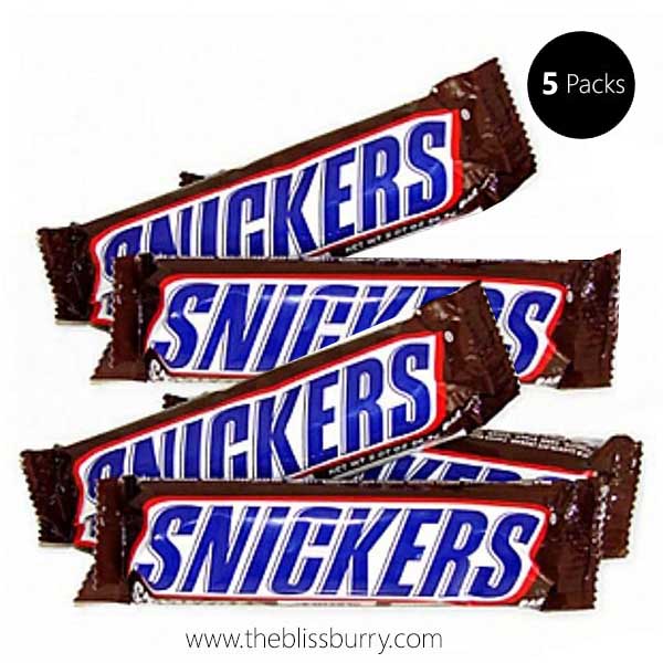 5 Packs of Snickers Chocolates