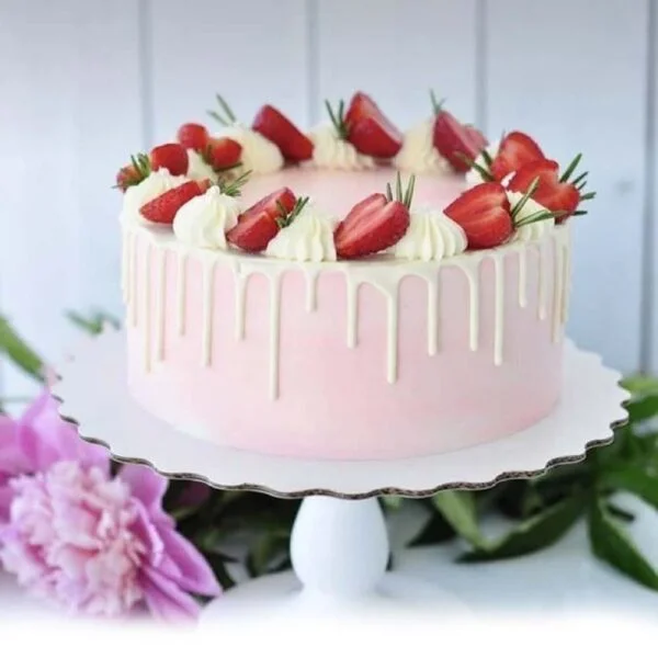 Pink Strawberry Cake