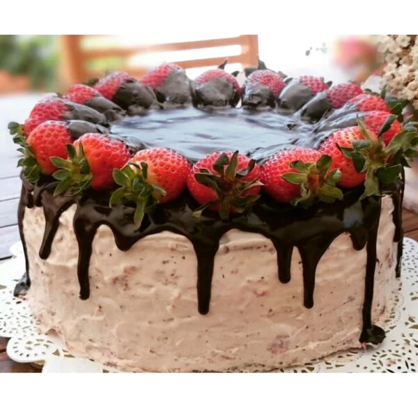Choco loaded Strawberry Cake