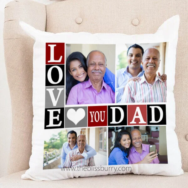 Personalized Photo Pillow for Dad