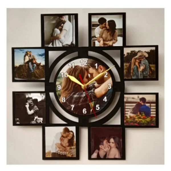 Personalized Clock With 9 Pics