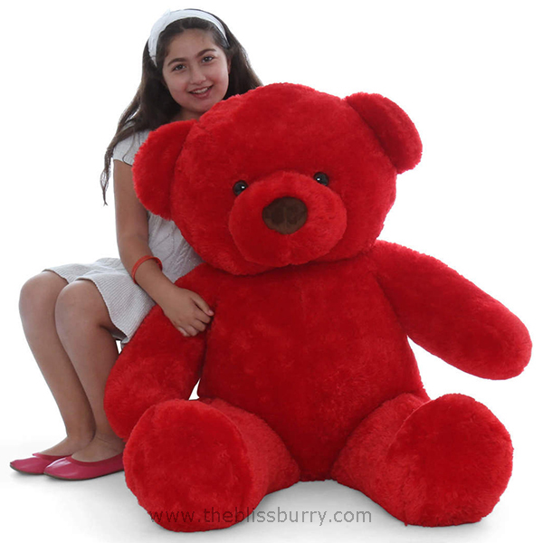 4 Feet Red Teddy Bear