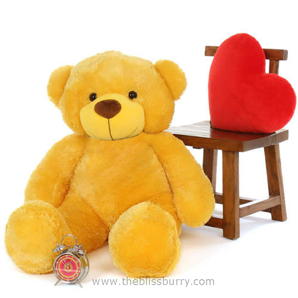 4 Feet Yellow Teddy Bear