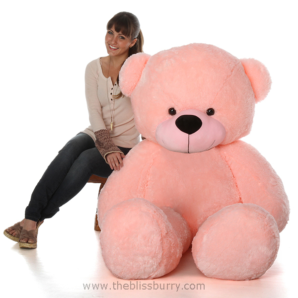 6 Feet Peach Teddy Bear