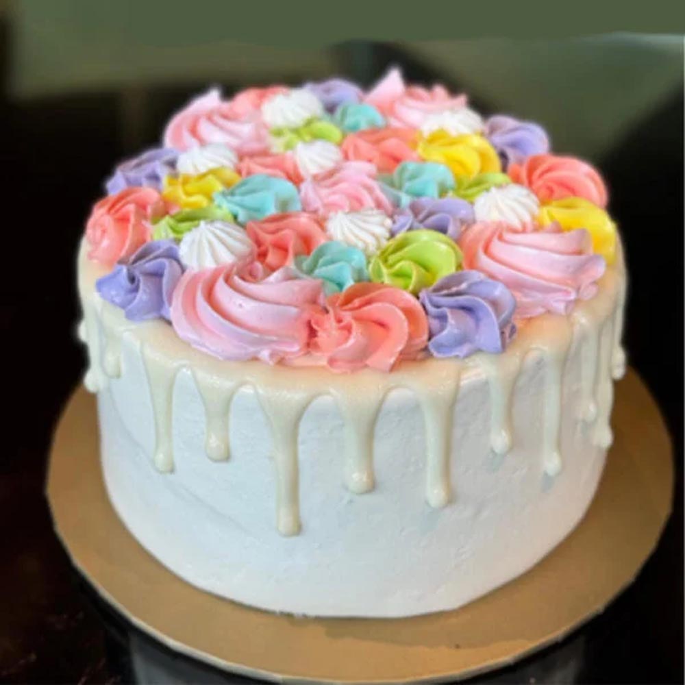 Ribbon Drip Cake