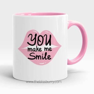 You Make Me Smile Inner Colour Mug