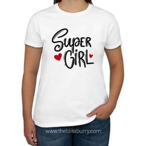 Ladies White T-Shirt 011