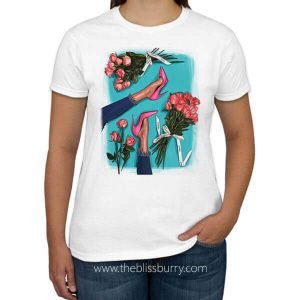 Ladies White T-Shirt 17