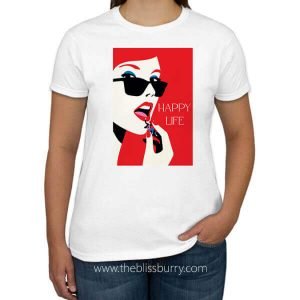 Ladies White T-Shirt 18