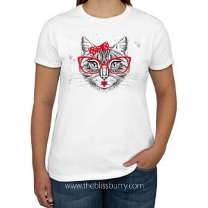 Ladies White T-Shirt 05 - Image 1