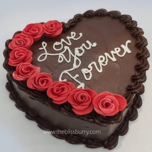 Forever Love U Heart Cake - 1.2kg