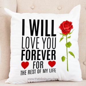 Forever Rose Love Pillow