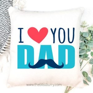 I Love You Dad Pillow