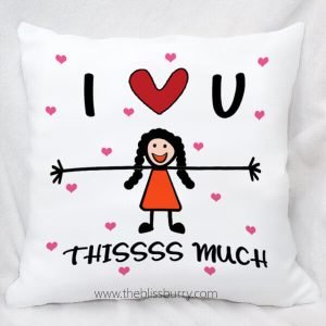 Love U This Much Pillow (Female Version)