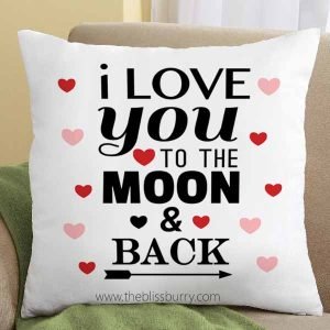 Love U Moon To Back Pillow