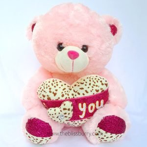 Love U Pink Bear with Hat