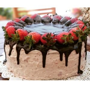 Choco loaded Strawberry Cake - 1.5Kg