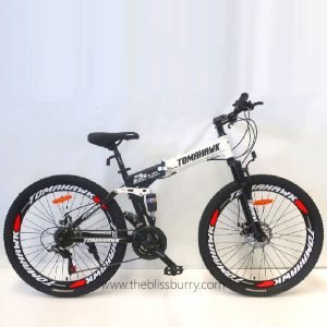 Tomahawk Folo disk folding Bicycle - WHITE