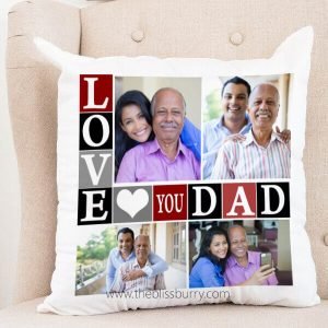 Love You Dad Photo Pillow