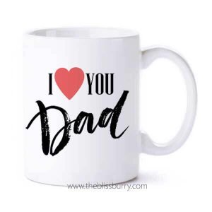 Dads Love Mug - White