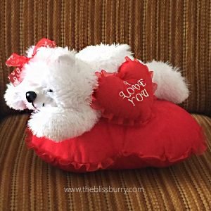 Love You Puppy On Pillow