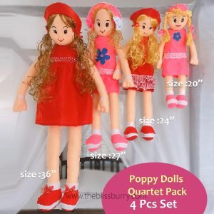 Poppy Dolls Quartet Pack (4Pcs Set) - Image 1