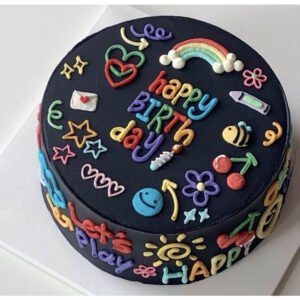 Midnight Rainbow Cake-1kg
