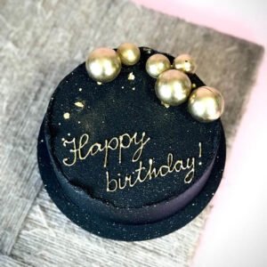 Luxury Black and Gold Cake-1kg
