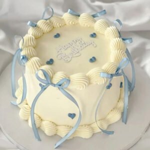 Blue Bow Coquette Cake -1kg